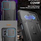 Poetic Revolution Case for Motorola Moto G Power 5G 2024 [Not Fit 2023 Version], [Slide Camera Cover], Full-Body Military Grade Shockproof Cover with Kickstand and Built-in-Screen Protector, Black