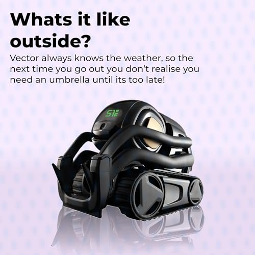 Anki Vector 2.0 AI ChatGPT Connected Robot Companion – Smart Autonomous Home Robot with Face Recognition and Voice Conversations - ChatGPT Subscription Required (Black)