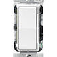 Leviton Decora Slide Dimmer Switch for Dimmable LED, Halogen and Incandescent Bulbs, DSL06-1LZ, White with Ivory and Light Almond Faceplates