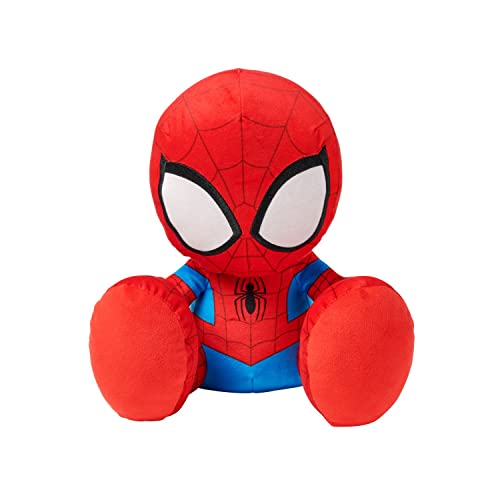Disney Store Official Spider-Man Big Feet Plush - Spiderman Plush with Embroidered Features, Print Costume Details, Soft Fill, Oversized Feet - Marvel Plushie - 11 Inches