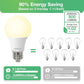 DEGNJU 24 Pack LED Light Bulbs Soft White 2700K, 60 Watt Equivalent LED Bulbs, A19 Standard Bulbs, 800 LM, 15000 Hours, E26 Base, Non-Dimmable, 8W White LED Bulbs for Bedroom Living Room