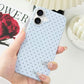 Hython for iPhone 17 Case Cute Polka Dot Aesthetic Design Simple Cover 6.3", Thin Slim Anti-Scratch Soft TPU Bumper Shockproof Rubber Protective Phone Cases for Women Girls Girly Boys, Blue