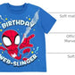 Marvel Spider-Man T-Shirt Toddler to Big Kid | Birthday Shirt, 100 Days of School, Big Brother and Big Sister, 100% Cotton, Crewneck Style, Short Sleeve, Breathable Fabric