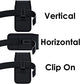 Holster for iPhone 17 16 15 14 13 12 11 Xs X XR/Pro Models, Cell Phone Belt Holder Case with Clip for Men, Heavy Duty Nylon Pouch (Fits Phone with Otterbox Cover on) Black
