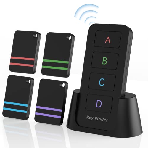 Remote Control Finder, Pack of 4 Find My Keys Device | Stick on Remote ...