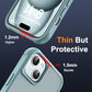 SKYLMW Compatible with iPhone 15 Case with Invisible Magnetic O-Ring Stand Military-Grade Translucent Case for iPhone 15 6.1" [Compatible with Mag-Safe][Great Grip Feeling], Blue