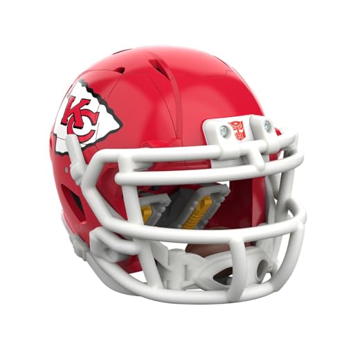 Transformers NFL Kansas City Chiefs KC-59, 5.5-Inch Action Figure Changes from Robot to Helmet, Football Toys for Ages 8+