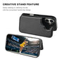 ONETOP Compatible with iPhone 17 Wallet Case with Card Holder, PU Leather Kickstand Card Slots Case, Double Magnetic Clasp and Durable Shockproof Cover 6.3 Inch (Black)
