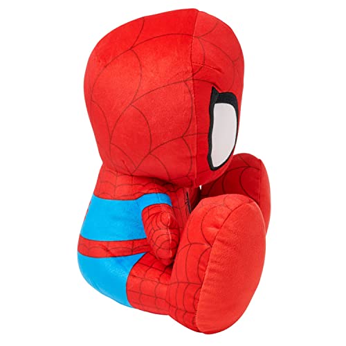 Disney Store Official Spider-Man Big Feet Plush - Spiderman Plush with Embroidered Features, Print Costume Details, Soft Fill, Oversized Feet - Marvel Plushie - 11 Inches