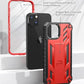 SOiOS for iPhone 13/14/15 Phone Case: for iPhone 16e Protective Cover with Built-in Kickstand | Heavy Duty Military Grade Hard Protection Shock Proof | Durable Dual-Layer Design Red