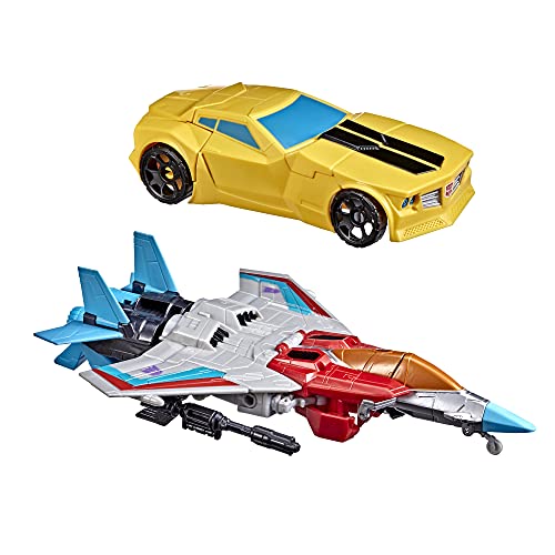 Transformers Toys Heroes and Villains Bumblebee and Starscream 2-Pack Action Figures - for Kids Ages 6 and Up, 7-inch ( Exclusive)