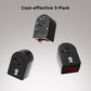 [ETL Listed] Cable Matters 3-Pack Grounded Outlet Switch with On Off, Plug Switch On Off, Single Outlet Adapter, Black