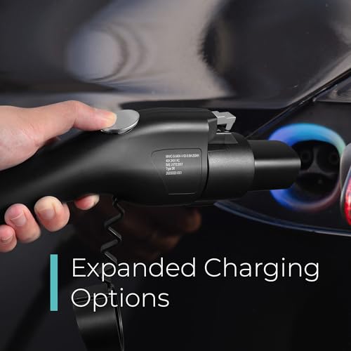 Lectron J1772 to Tesla Adapter 80 Amp (240V) - EV Charging Adapter Compatible with Tesla Model S/3/X/Y/Cybertruck and All Electric Vehicles in the NACS Alliance (Black)