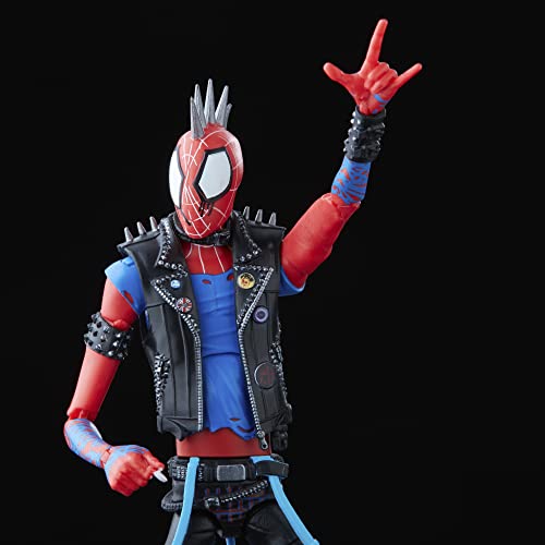 Marvel Legends Series Spider-Man: Across The Spider-Verse Spider-Punk 6-inch Action Figure Toy, 1 Accessory | Marvel Legends Retro 6 Inch Action Figure Across The Spider-Verse Part One - Spider-Punk