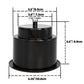 Yuanhe Black Plastic Cup Drink Holder Insert with Drain for Marine Boat RV Camper, 4PCS