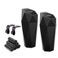 Ginsco Car Trash Can Cup Holder, 2 Pack Mini Trash Can with Lid, Car Accessories for Interior, Leakproof Small Trash Cup for Home with Additional 2 ABS Hooks and 90pcs Trash Bags Black