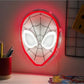 Spider-Man LED Neon Light - Officially Licensed Marvel Product | 26cm Spider-Man Mask Design • Vibrant Red LED Neon Glow • USB Powered Wall Mountable Display