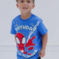 Marvel Spider-Man T-Shirt Toddler to Big Kid | Birthday Shirt, 100 Days of School, Big Brother and Big Sister, 100% Cotton, Crewneck Style, Short Sleeve, Breathable Fabric