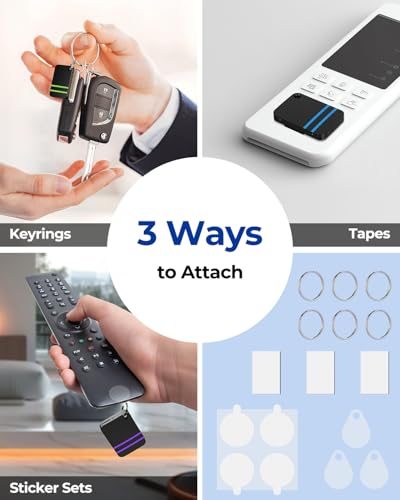 Esky Key Finder Locator with Sound, Stick-on TV Remote Control Finder ...