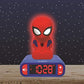 LEXiBOOK, Spider-Man Nightlight Alarm Clock, RL800SP | Sounds & Melodies, LCD Backlit screen, Luminous, Snooze, Blue