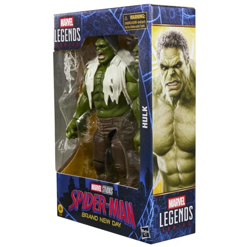 Marvel Legends Series Hulk, Spider-Man: Brand New Day Collectible 6-Inch Action Figure Set | Marvel Legends Spider-Man Brand New Day 7 Inch Action Figure Deluxe - Hulk