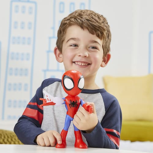 Spidey and his Amazing Friends Marvel Supersized Spidey Figure, 9-Inch Action Figure, Preschool Toys for Kids, Ages 3 and Up, Super Hero Toys