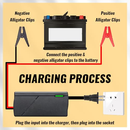 14.6V 10A LiFePO4 Battery Charger for 12V Lithium Iron Phosphate Batteries – Fast Charging, High Efficiency, LED Indicator, Durable Design with Overheat Protection