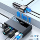 9 in 1 Cigarette Lighter Splitter, JOYROOM 210W Cigarette Lighter Adapter with PD/QC 3.0 * 2 Charge(3.3FT Cable), 12V/24V Independent Switches DC Cigarette Outlet Car Charger for All Car Devices