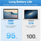 Mac Book Pro Charger - 118W USB C Fast Charger Power Adapter Compatible with MacBook Pro/MacBook Air 16 15 14 13 Inch, M1 M2 M3 M4 M5, New iPad Pro and All USB C Device, Charge Cable 6.6ft