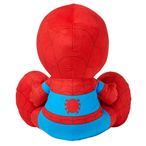Disney Store Official Spider-Man Big Feet Plush - Spiderman Plush with Embroidered Features, Print Costume Details, Soft Fill, Oversized Feet - Marvel Plushie - 11 Inches
