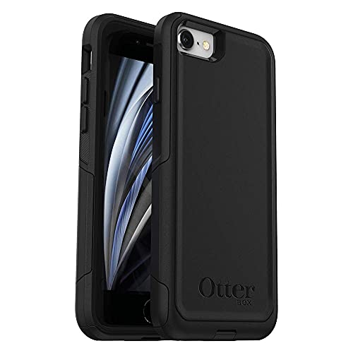 OtterBox iPhone SE 3rd & 2nd Gen (NOT SE4 – 2025 MODEL) iPhone 8 & iPhone 7 (NOT PLUS SIZED MODELS) Commuter Series Case - Black, Slim & Tough, Pocket-Friendly, with Port Protection | Thin & Protective iPhone Case, Dual-Layer, Impact Absorbing iPhone Case