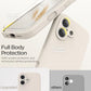for iPhone 17 Case, Liquid Silicone Cover with Camera Protection Anti-Scratch Soft Microfiber Lining Shockproof Protective Phone Case for iPhone 17 6.3", Stone