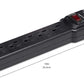 Surge Protector Power Strip, 6-Outlet with 200J Protection, 2ft Extension Cord, Rectangle, Black (2 Pack)
