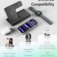 Wireless Charging Station Multiple Devices: 3-in-1 Phone Fast Multi Charger Stand for Apple Products iPhone 14 13 12 11 Pro Max XS XR X 8 Plus Watch 8 7 6 5 4 3 2 SE and AirPods 3 2 Pro