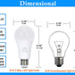 TJBB 4 Pack 3 Way LED Light Bulbs 50 100 150Watt Soft White 3000K Equivalent, 5/10/15W Three Way Light Bulbs A19 E26 Base, 700 1400 2100 Lumens