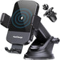 Wireless Car Charger, 15W Fast Charging Auto Clamping Phone Holders for Your Car Phone Mount fit for iPhone 17 16 15 14 13 12 Pro Max 11 XR XS, for Samsung Galaxy S25 Ultra S24 S23, Black