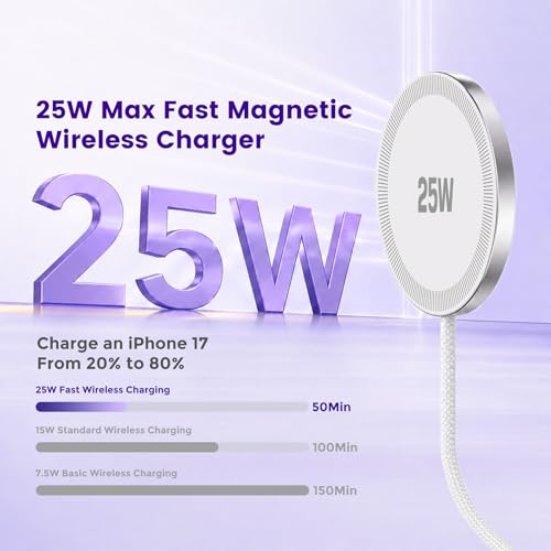 MagSafe 25W Wireless Charger for Apple Magnetic Fast Charging Pad