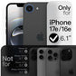 JETech Slim Case for iPhone 17e (2026) / iPhone 16e with Camera Lens Full Protection, Ultra-Thin Lightweight Matte Finish Minimalist Protective Phone Cover, 6.1-Inch Display (Black)