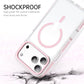BENTOBEN Magnetic for iPhone 17 Pro 6.3" Case, Compatible with Magsafe Military Shockproof Protective Cute Transparent Slim Anti-Yellowing Phone Case for iPhone 17 Pro Cover, Clear Pink
