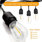 Meconard 24 Pack LED S14 Replacement Light Bulbs, Shatterproof Outdoor 1 Watt to Replace 11Watts String Incandescent Bulb, E26 Regular Medium Screw Base, 2200K Warm White, Non-Dimmable