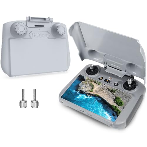 FPVtosky 2-in-1 Lito X1/Mini 5/4 Pro RC 2 Sun Hood & RC2 Protective Cover, Sun Shade Screen Protector for DJI Avata 360 /Air 3S/ Mini5/4 Pro RC2 Remote Controller Protection Accessories
