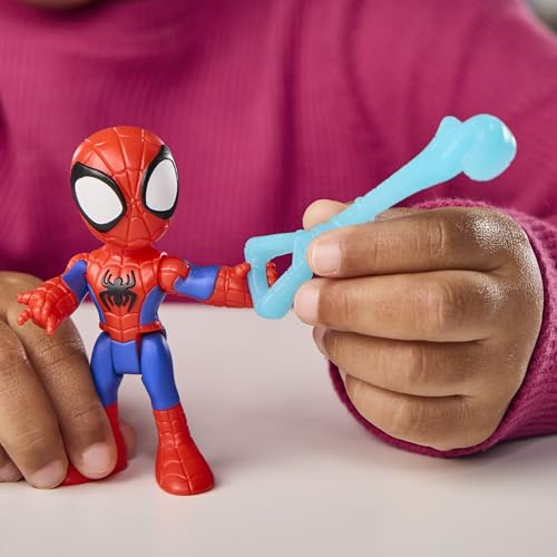 SPIDEY AND HIS AMAZING FRIENDS Marvel Team Spidey Copter, 3-Inch (7.6 CM) Action Figure & Toy Vehicle with Projectile, Super Hero Toys, Ages 3+