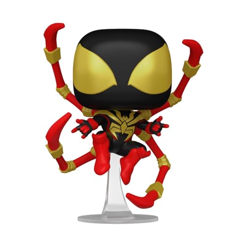 Funko POP! Marvel: Miles Morales Iron Spider - 1 in 6 Chance of Rare Chase | Official Superheroes Merch - Collectable Vinyl Figurine for Shelf Display - Birthday Gift Idea for Fans and Collectors
