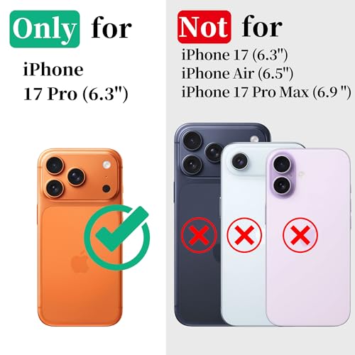 Cozycase TOP Military Protective IP68 Waterproof Case for iPhone 17 Pro Heavy Duty 360 Shockproof Full Body with Screen Camera Protector Double Dustproof Hard Tough 17Pro Front Back Cover Black