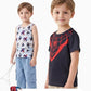 Disney Marvel Spiderman Stitch Star Wars Mickey Boy T-Shirt & Tank Set 2-9Y | Summer Athletic Shirt,Graphic Tank Top Shirt & Tee 2Pcs Cars Mcqueen Short & Sleeveless,Captain America Iron Man Kid Clothes