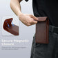 Holster for iPhone 17, 17 Pro, 16, 16 Pro, 15, 15 Pro, 14, 14 Pro, 13, 13 Pro, 12, Galaxy S26, S25, S24, Premium Leather Pouch with Belt Clip Phone Holster Belt Case, Coffee -M