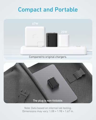 Anker iPhone Charger, 2-Pack 20W Fast USB C Charger Block, Type C Charger Fast Charging for iPhone 17/17 Pro Max/16 Series/iPad Pro and More (Black, 2 Pack & 2 Cable)