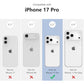 ZTOFERA Magnetic Case for iPhone 17 Pro, Compatible with Magsafe, Polka Dot Aesthetic Phone Case Cute for Girl Women, Hard PC+Soft TPU Protective Phone Cover for iPhone 17 Pro-Navy Blue