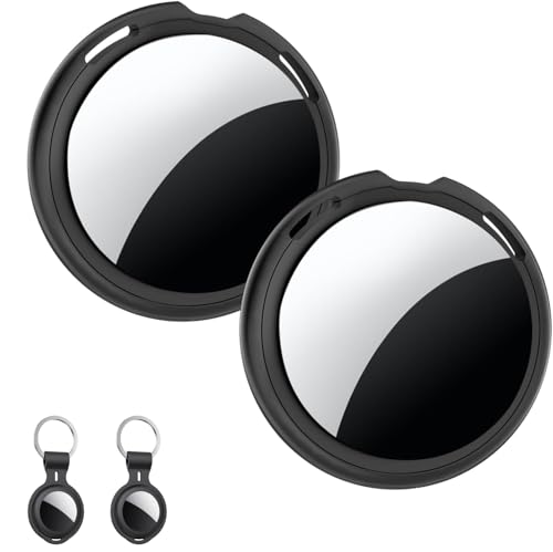 2 Pack Tracker Tag [Apple MFi Certified] Pair with Apple Find My (iOS Only) Air Bluetooth Smart Tag Key Finder Item Locator Waterproof Worldwide Tracking Device for Kid Pet Wallet Backpack Dog Luggage
