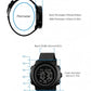SNE Digital Watch Sports Waterproof Military Back Light Small Watch for Men Black 1426